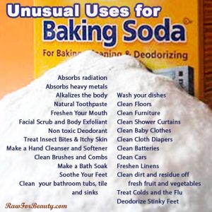 baking soda, good...